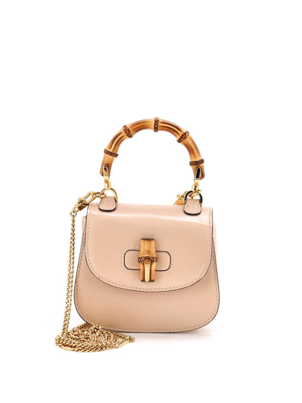 Gucci Bamboo Top Handle Bag Leather #370210G21B